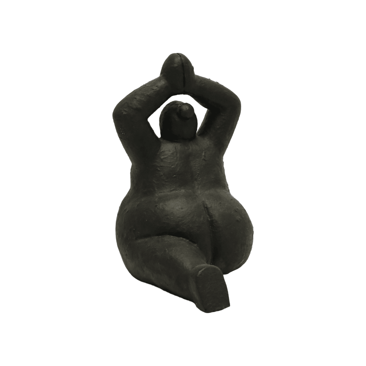 Yoga Pose Lady | Resin Sculpture Black - Mirra Interiors
