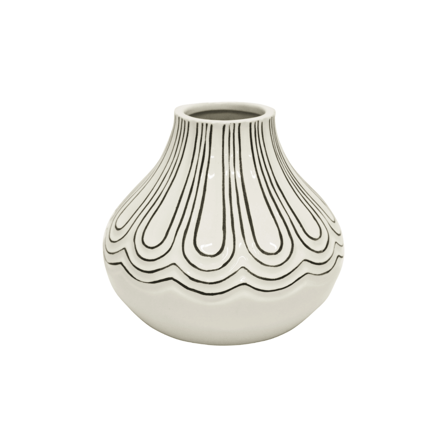 Tove | Ceramic Vase White - Mirra Interiors