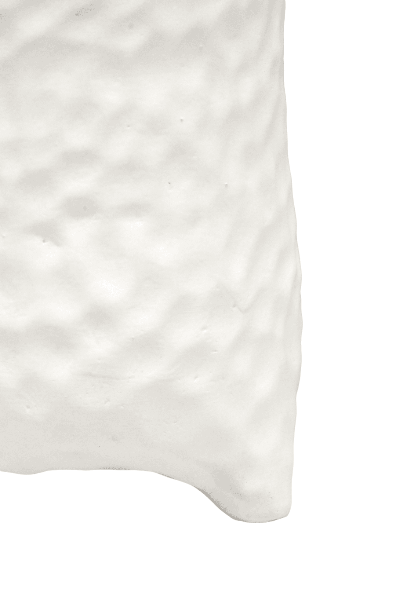 Betsy | Cement Dimple Vase White - Mirra Interiors