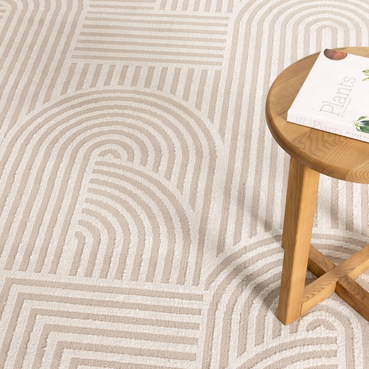 Sierra Arches Beige Ivory Rug