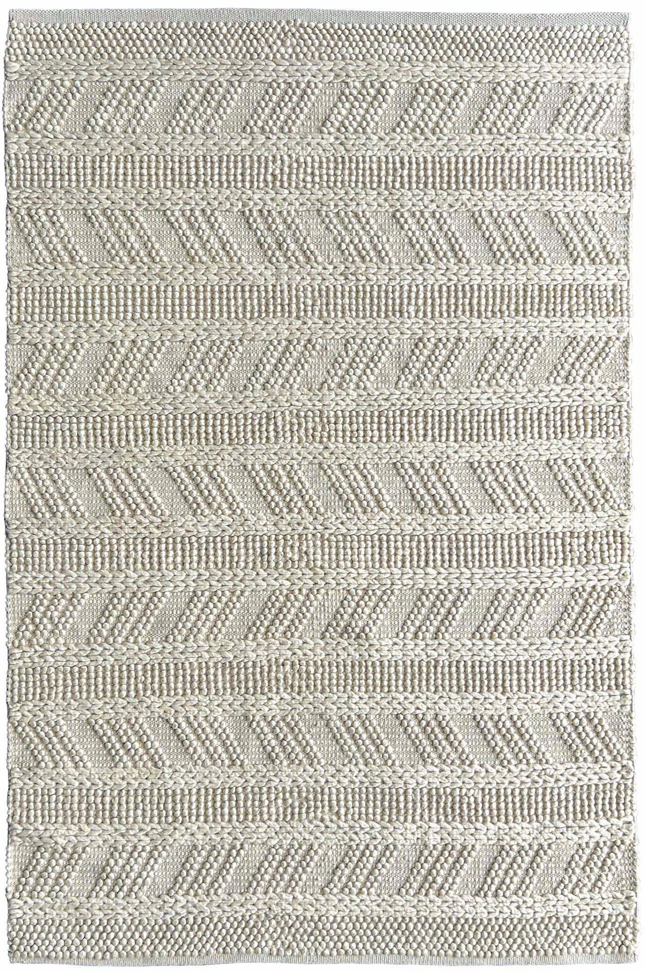 Zuri | Chevron Wool Rug Cream - Mirra Interiors