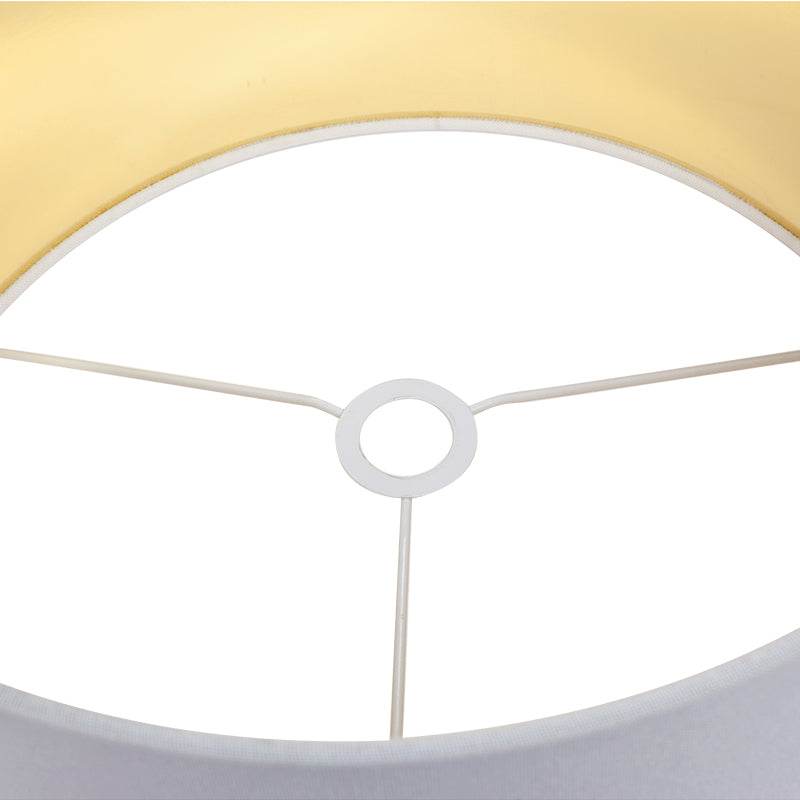 Pablo | White Marble Table Lamp Brass (White Shade) - Mirra Interiors