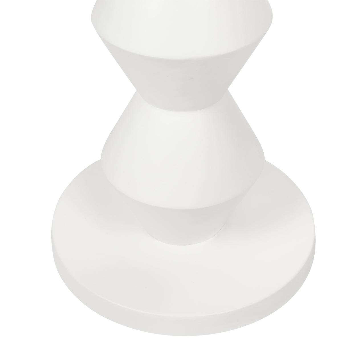 Avery | Resin Geometric Floor Lamp White - Mirra Interiors