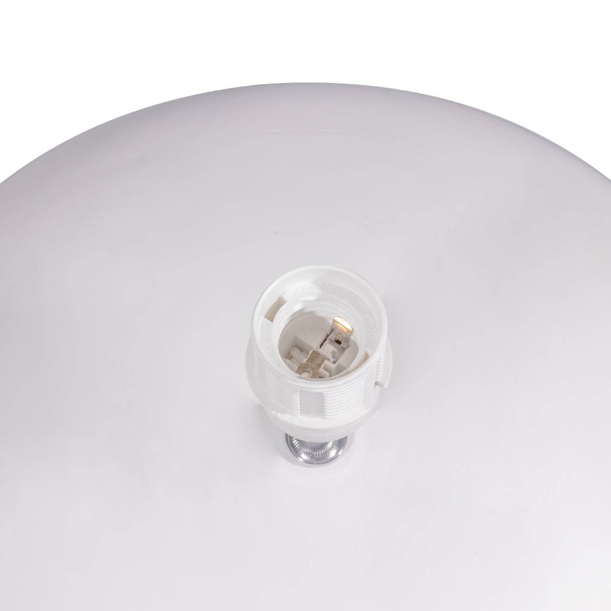 Peyton | Ceramic Table Lamp White (White Shade) - Mirra Interiors