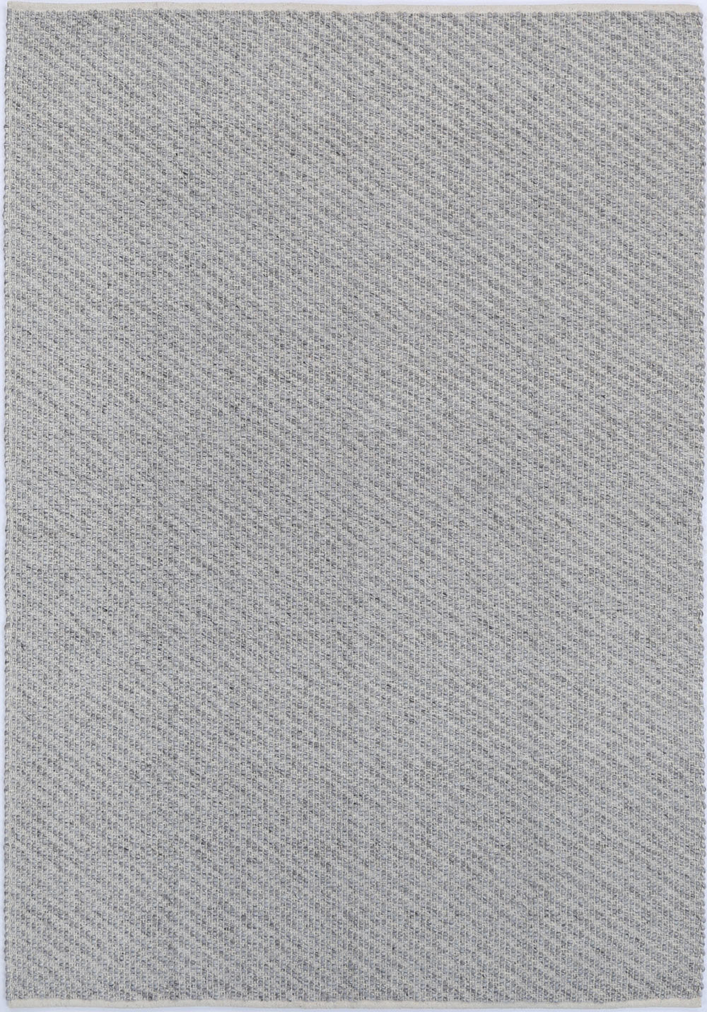 Basalt Grey Wool Blend Textured Rug - GREY