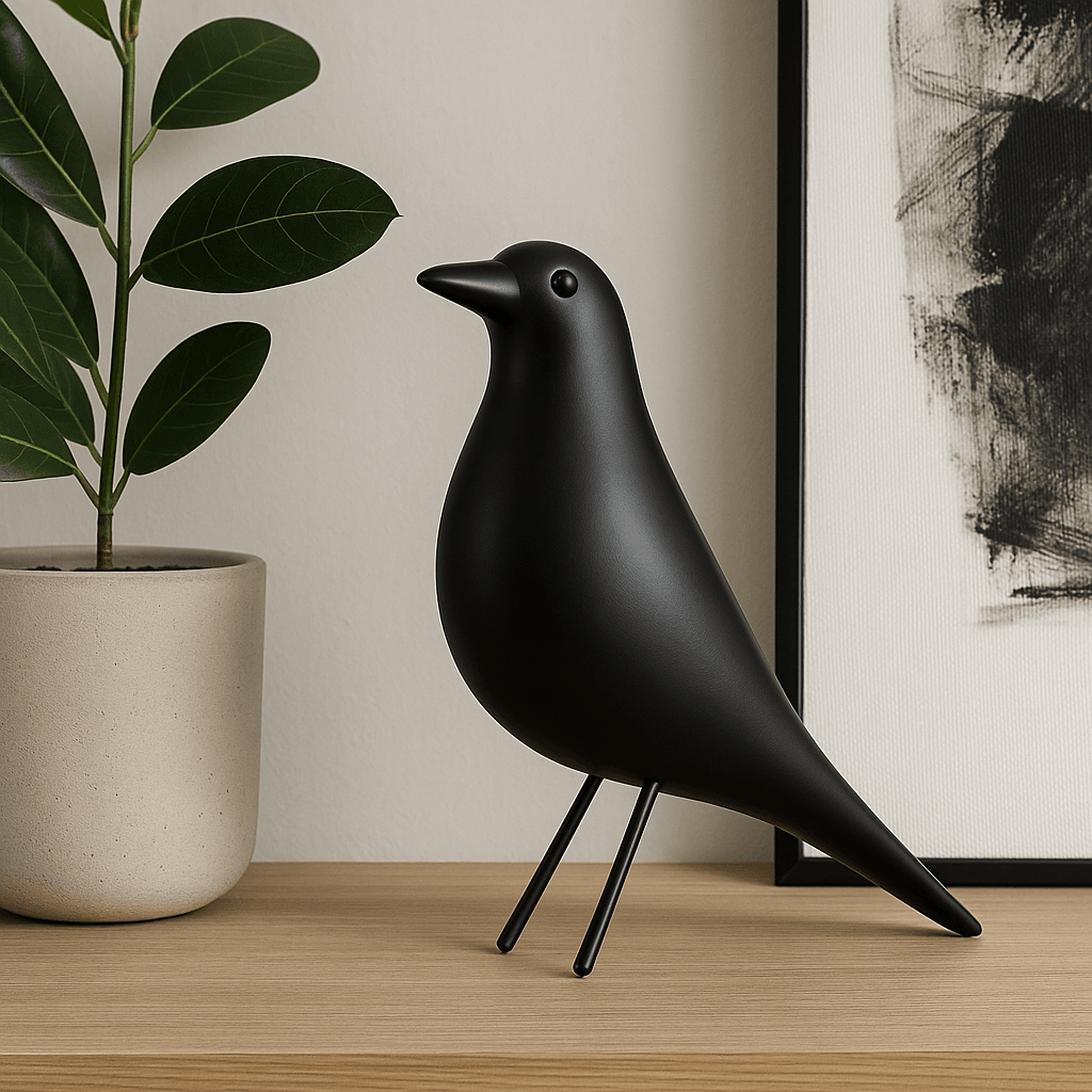 Birdie | Mid-Century Bird Sculpture Black - Mirra Interiors