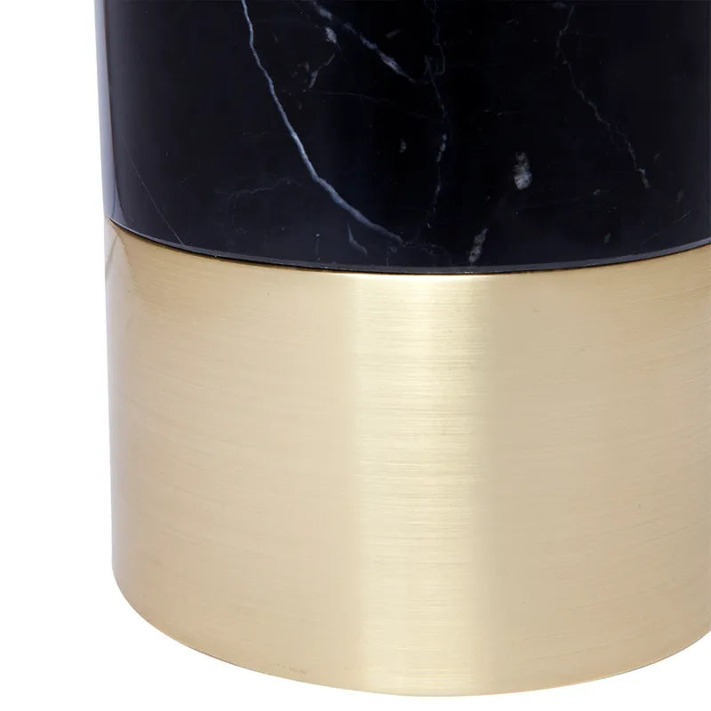 Pablo | Marble Table Lamp - Black (Black Shade)