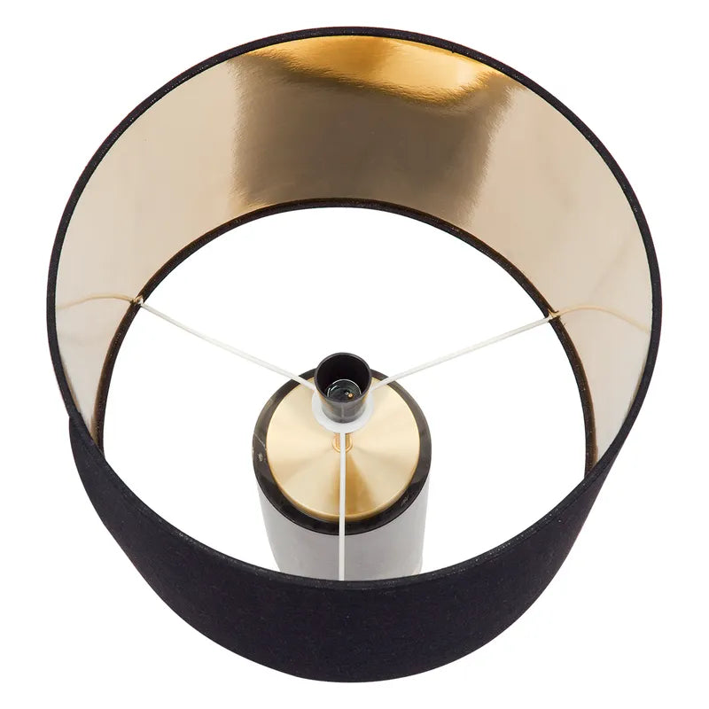 Pablo | Marble Table Lamp - Black (Black Shade)