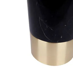 Pablo | Marble Table Lamp - Black (White Shade)