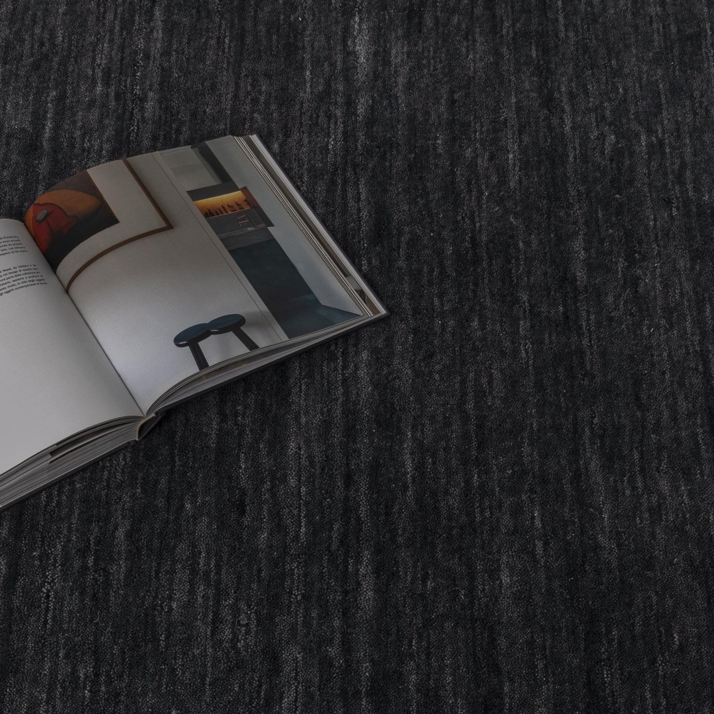 Charleston Hand-Knotted Wool Rug Charcoal