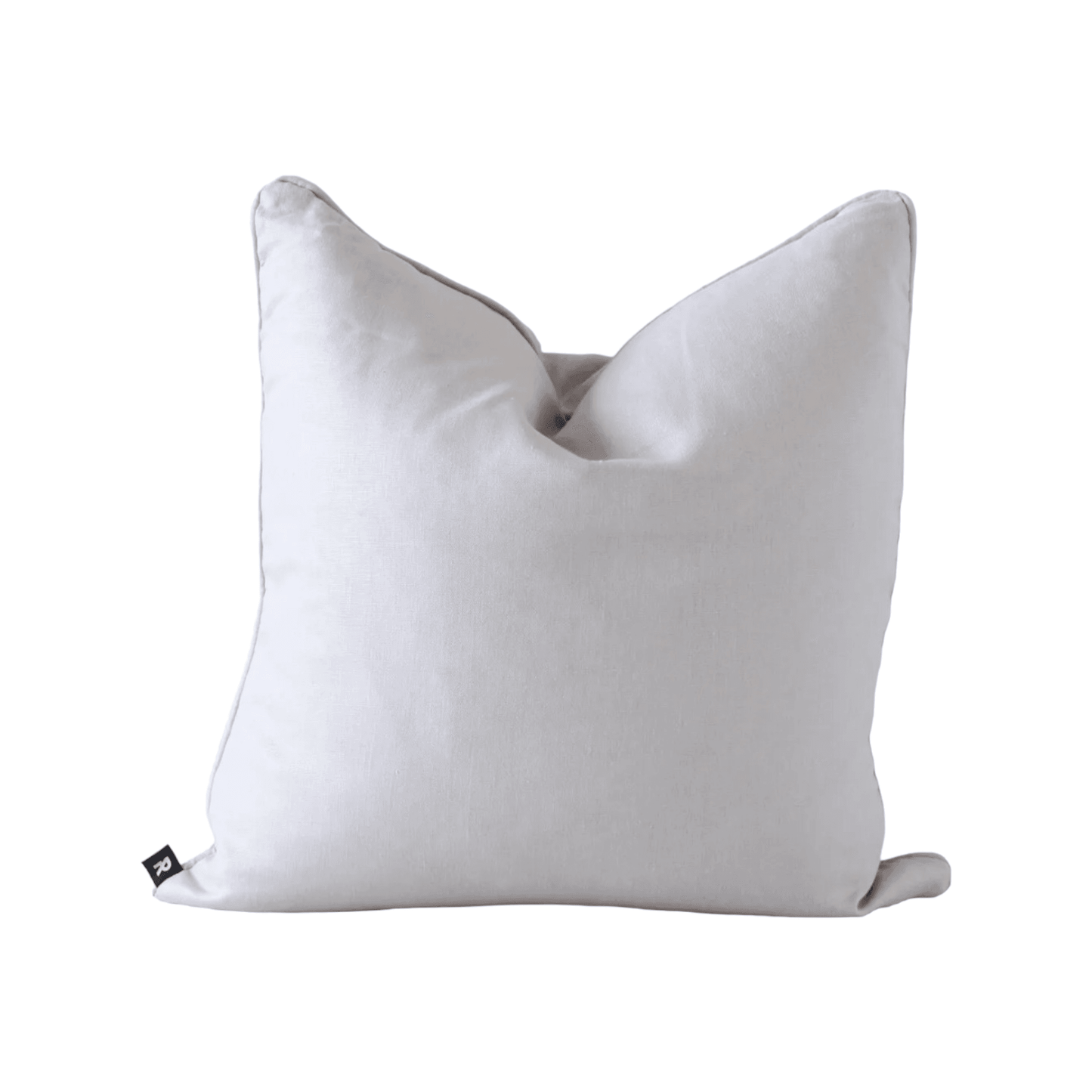 Calai | Self-Piped Linen Cushion Light Grey - Mirra Interiors