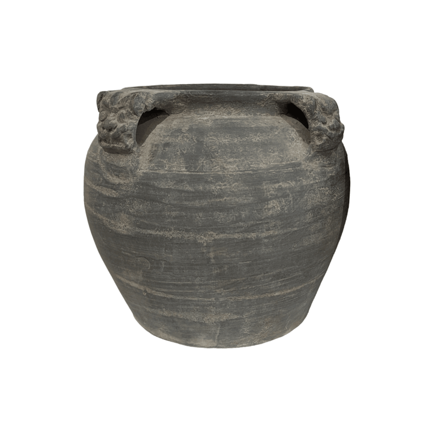 Ming | Antique Pot with Handles Grey - Mirra Interiors