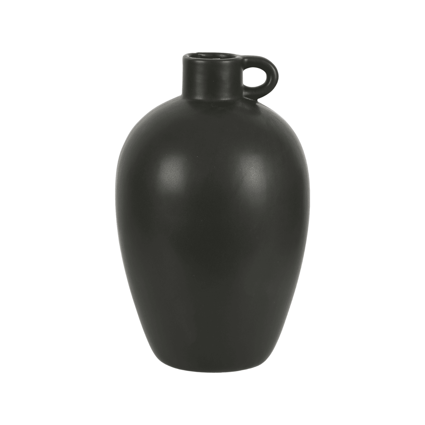 Tasha | Porcelain Jug Vase Black - Mirra Interiors