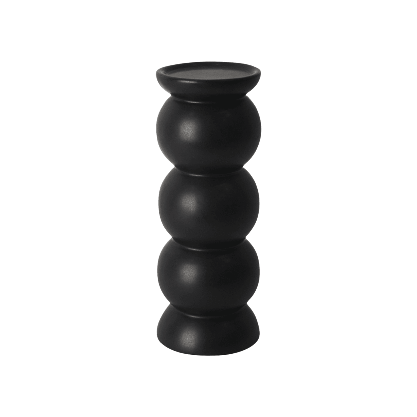 Warham | Ceramic Bubble Candle Stand Black - Mirra Interiors