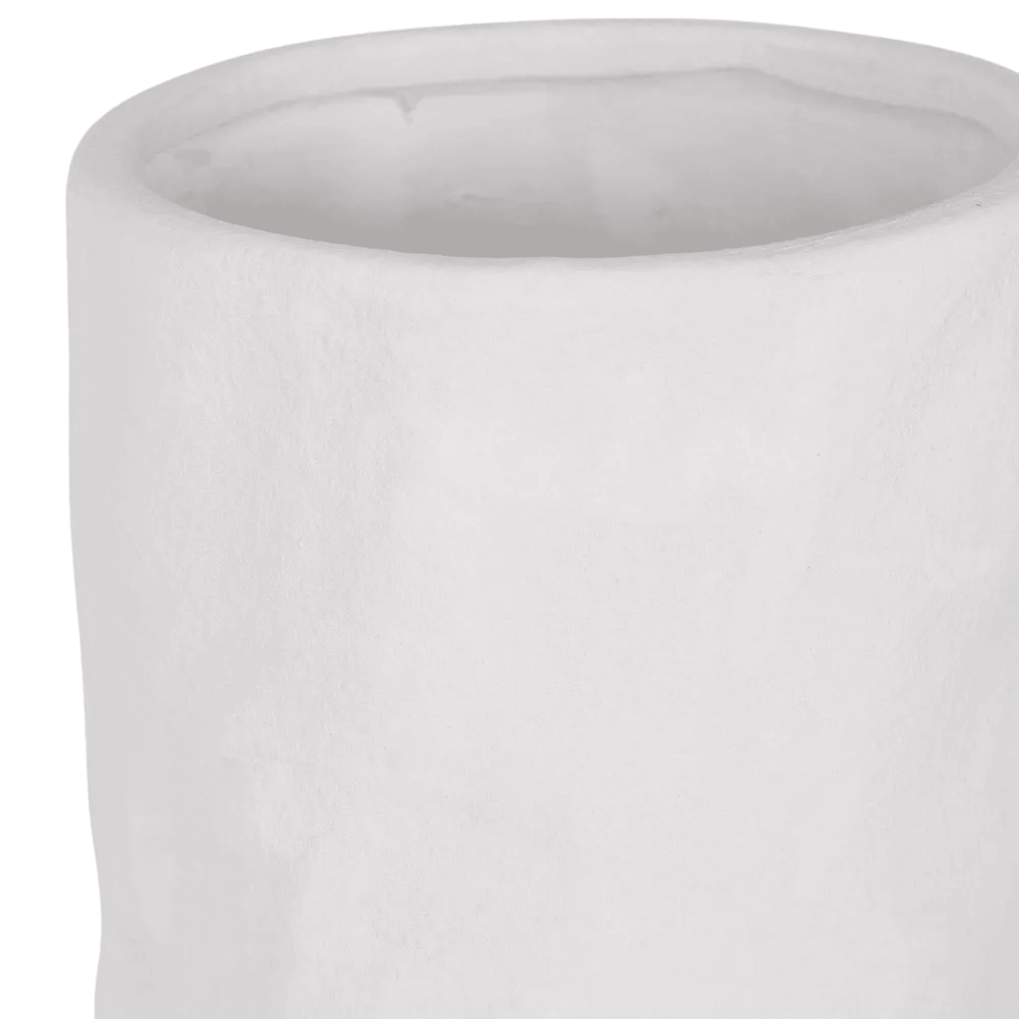 Cyrone | Organic Belly Vase White - Mirra Interiors