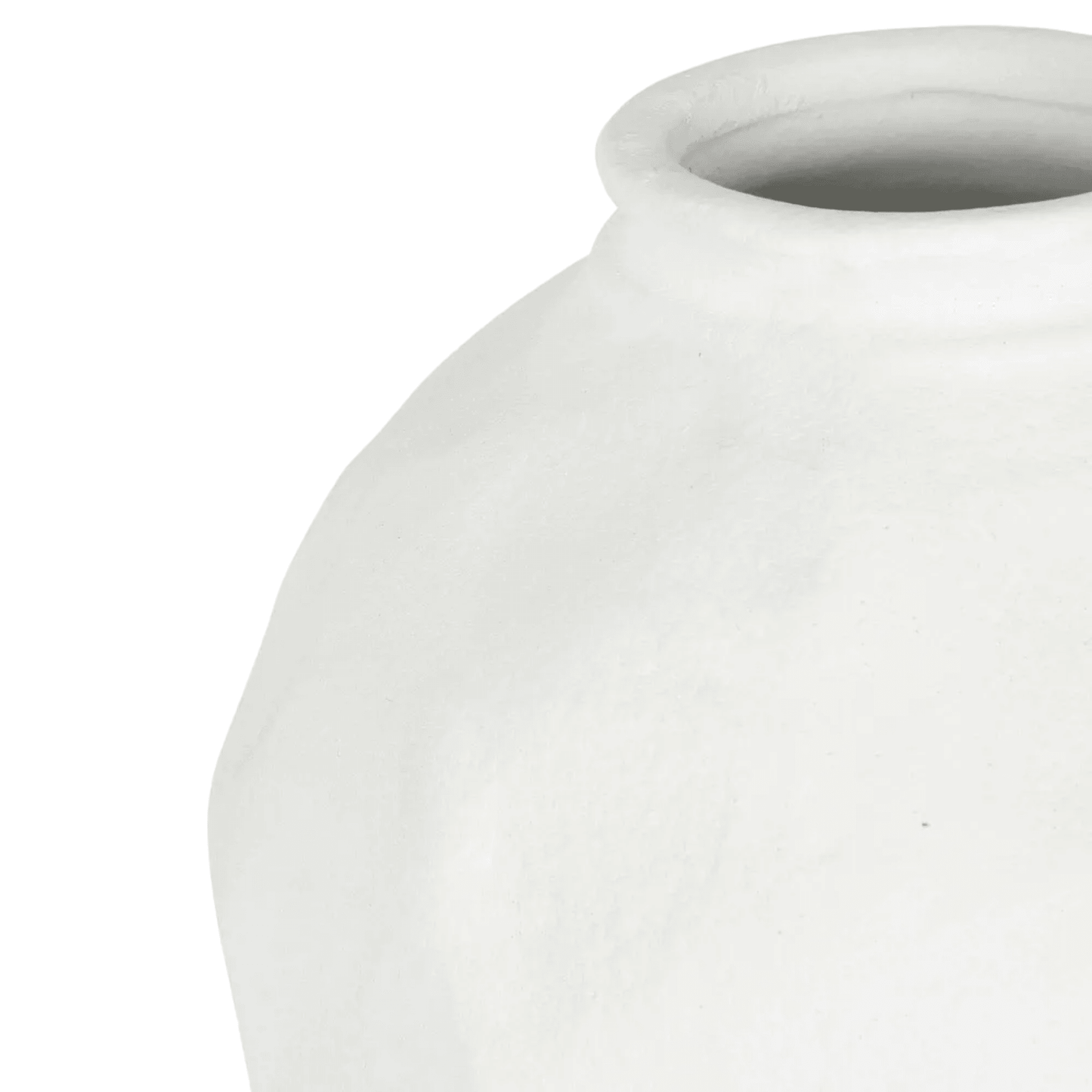 Cybene | Organic Terracotta Vase White - Mirra Interiors