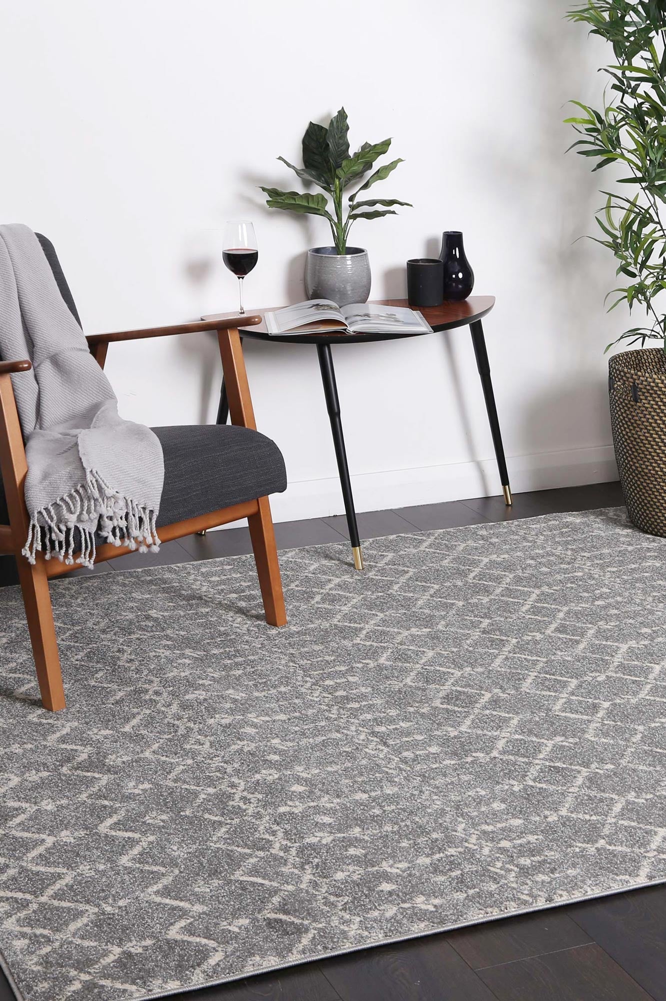 Delicate | Cassiday Rug - Grey & Ivory