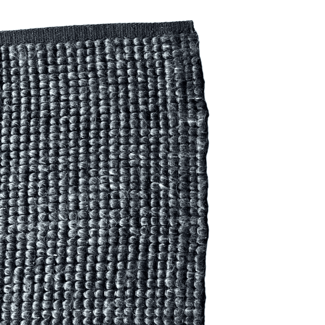 Freya | Loopy Wool Rug Ebony - Mirra Interiors