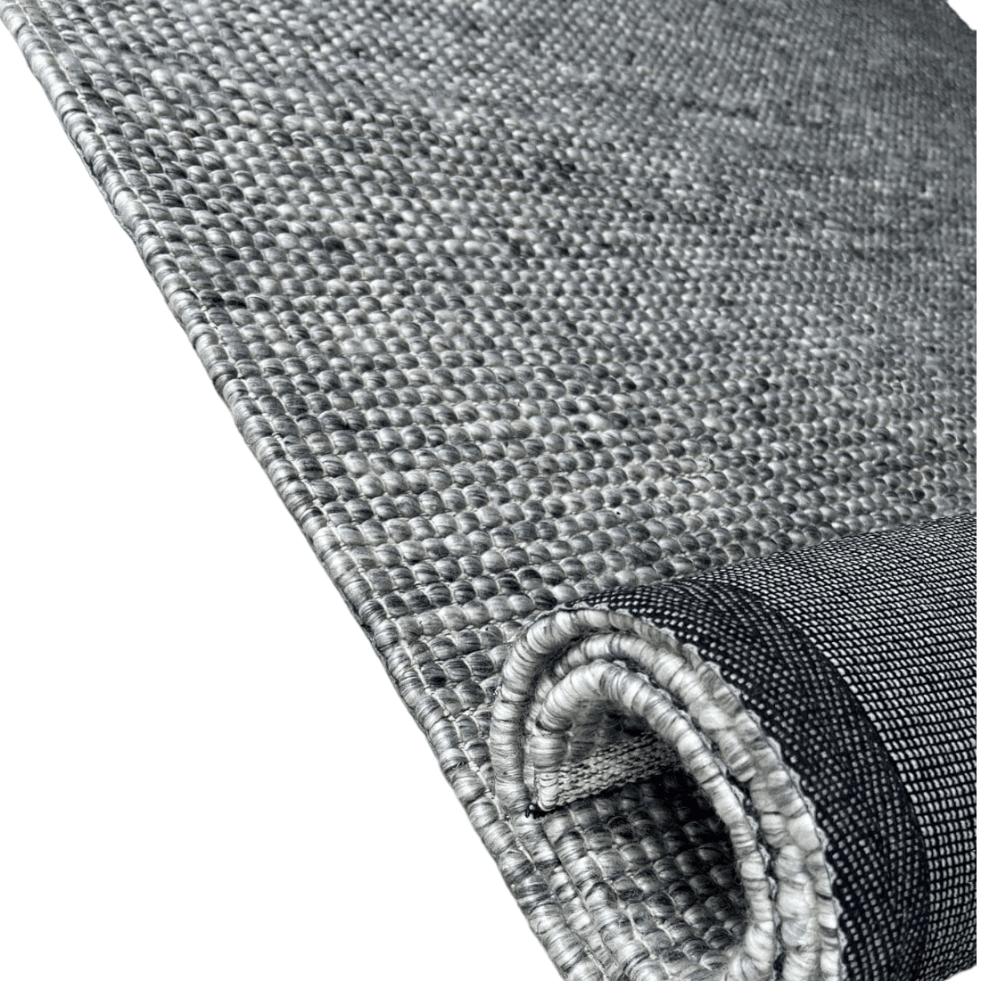 Freya | Loopy Wool Rug Grey - Mirra Interiors