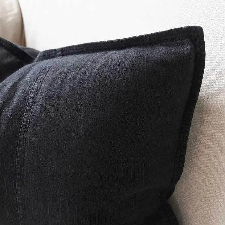 Luca®| Classic Linen Cushion Black - Mirra Interiors
