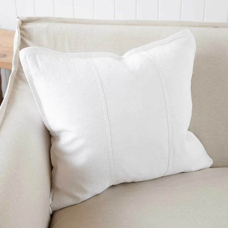Luca®| Classic Linen Cushion White - Mirra Interiors