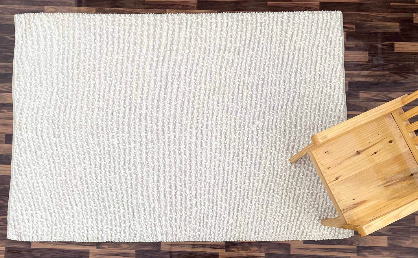 Ingrid | Pebble Wool Rug Natural White - Mirra Interiors