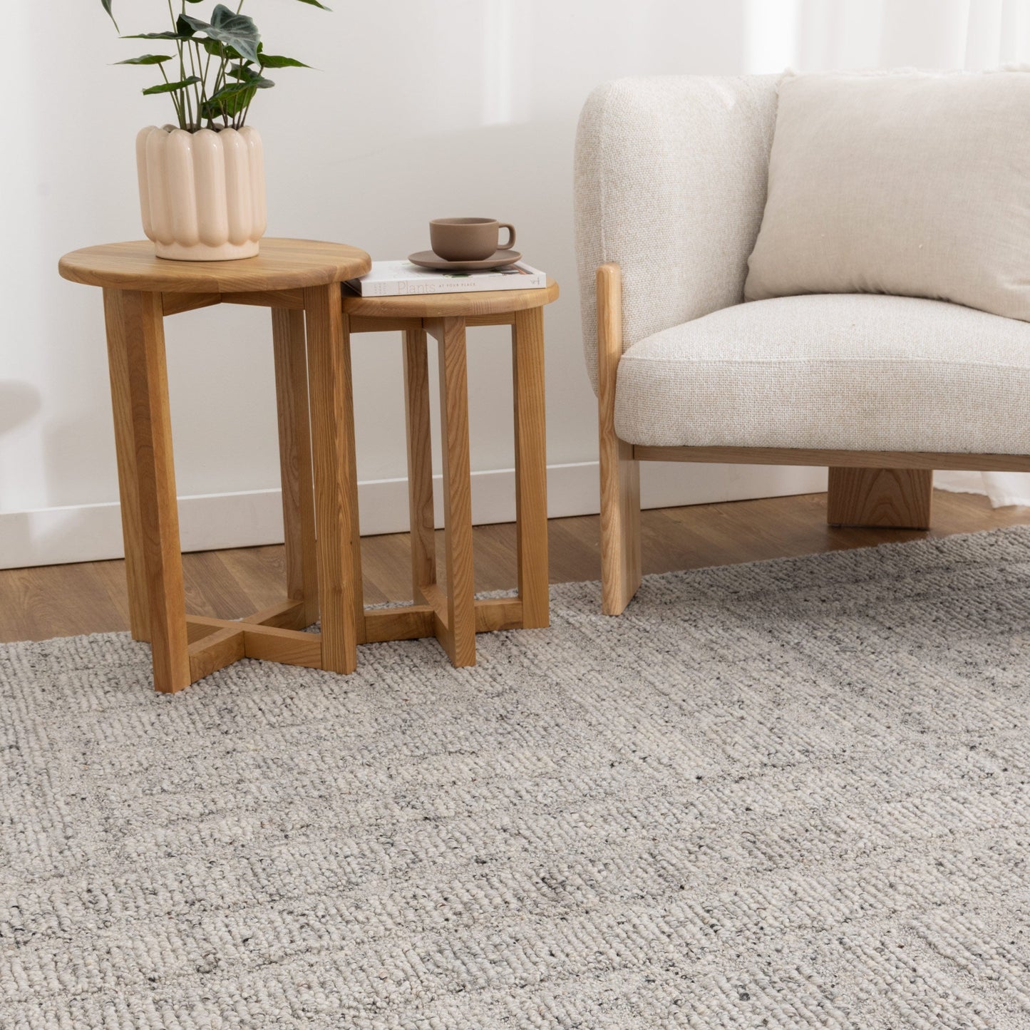 Soren Grey Modern Wool Rug