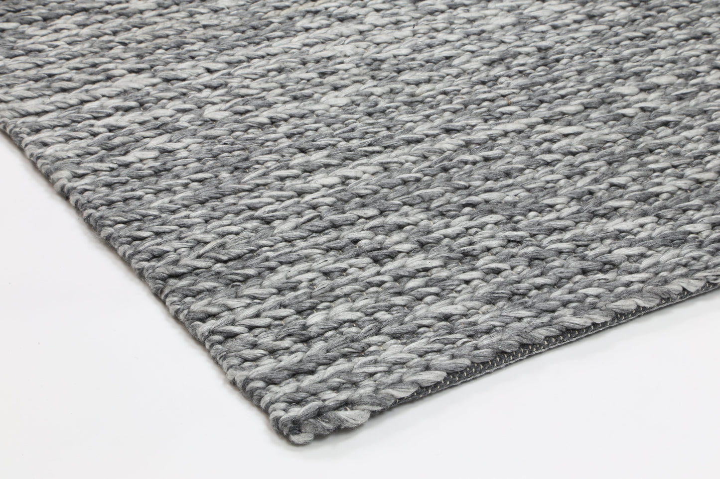 Harlow | Cue Wool Blend Rug - Charcoal