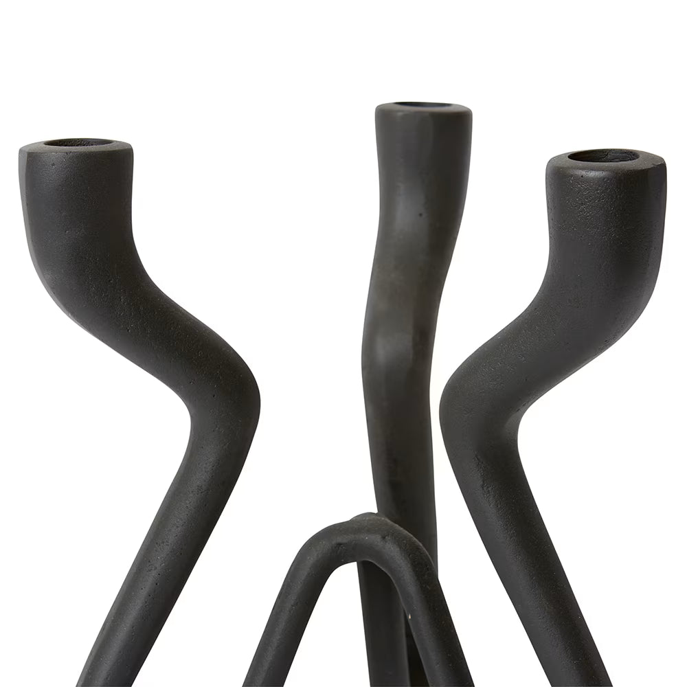 Laquan | Candle Holder - Black (Large)