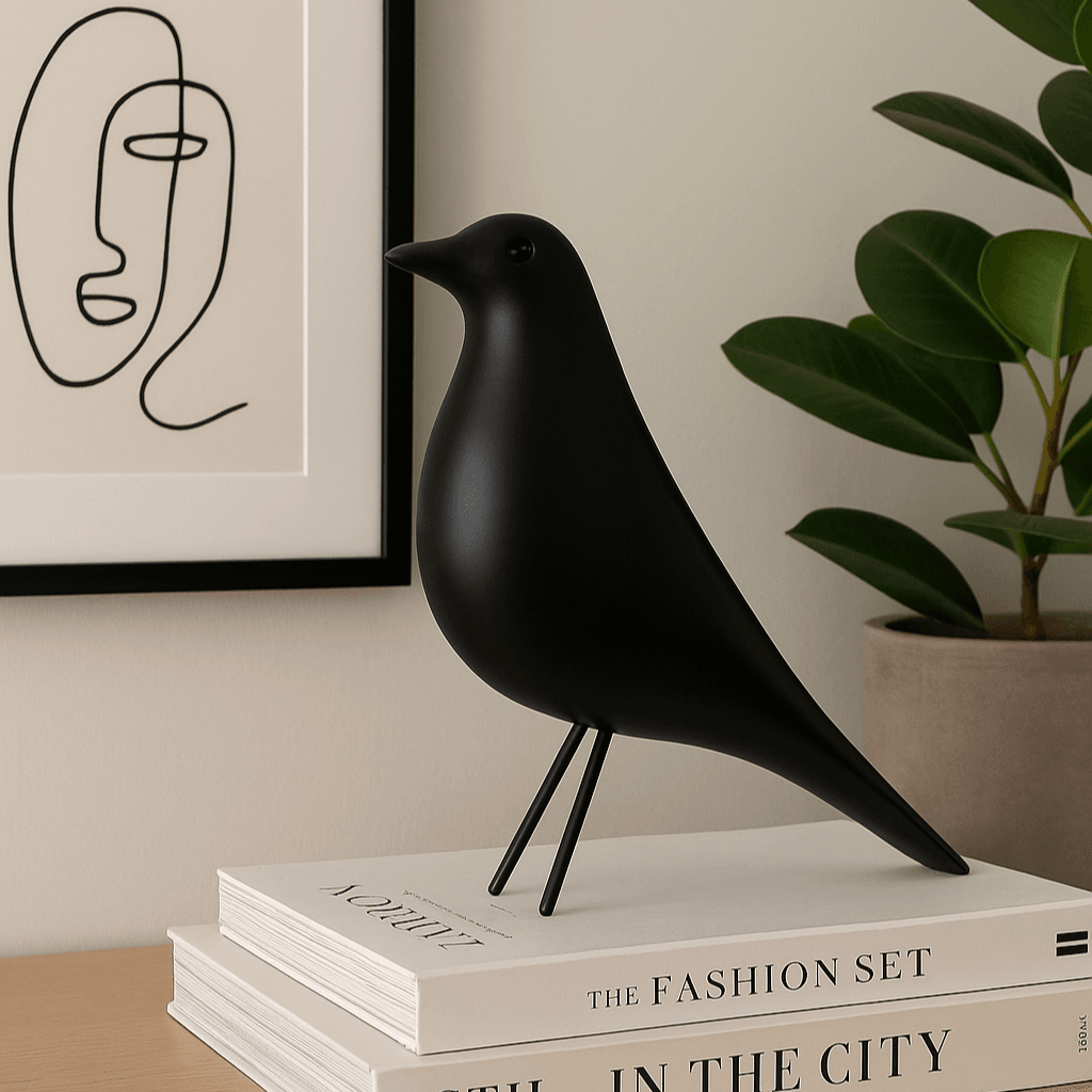 Birdie | Mid-Century Bird Sculpture Black - Mirra Interiors