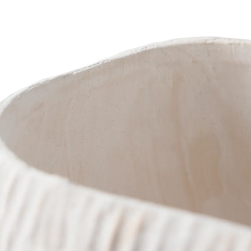 Millicent | Porcelain Wave Vase - White (Large)