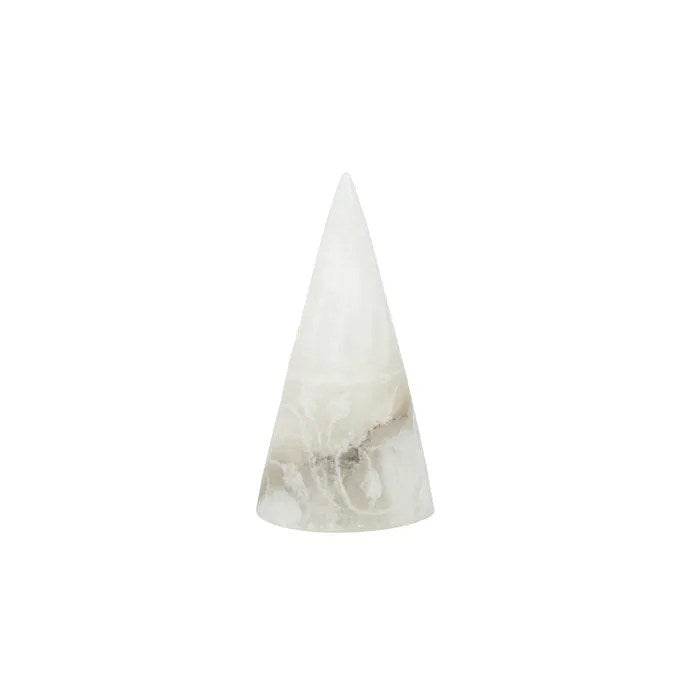 Vertex | Engraved Stone Ring Holder White - Mirra Interiors