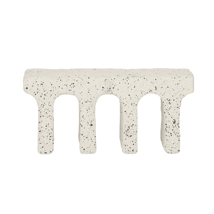Brunnel | Concrete Arch Sculpture Ivory - Mirra Interiors