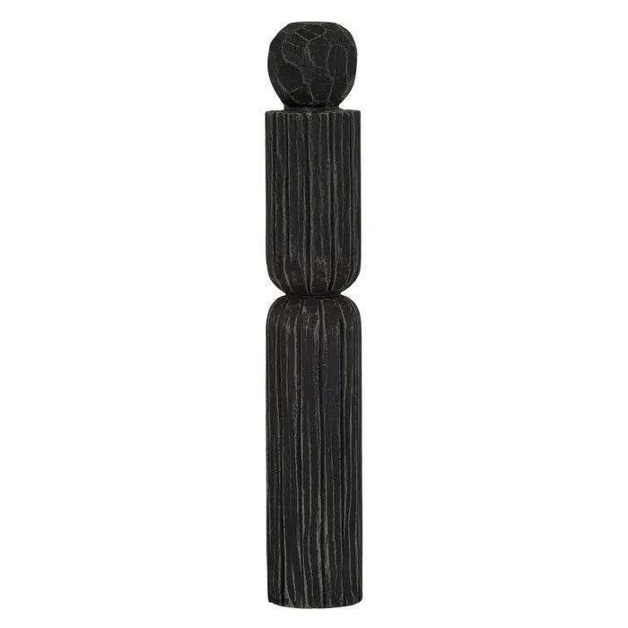 Tallada | Carved Resin Sculpture Black - Mirra Interiors