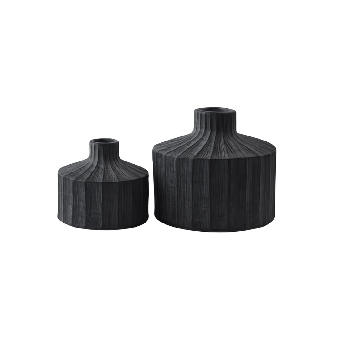 Onyx | Ceramic Vase - Charcoal (Small)