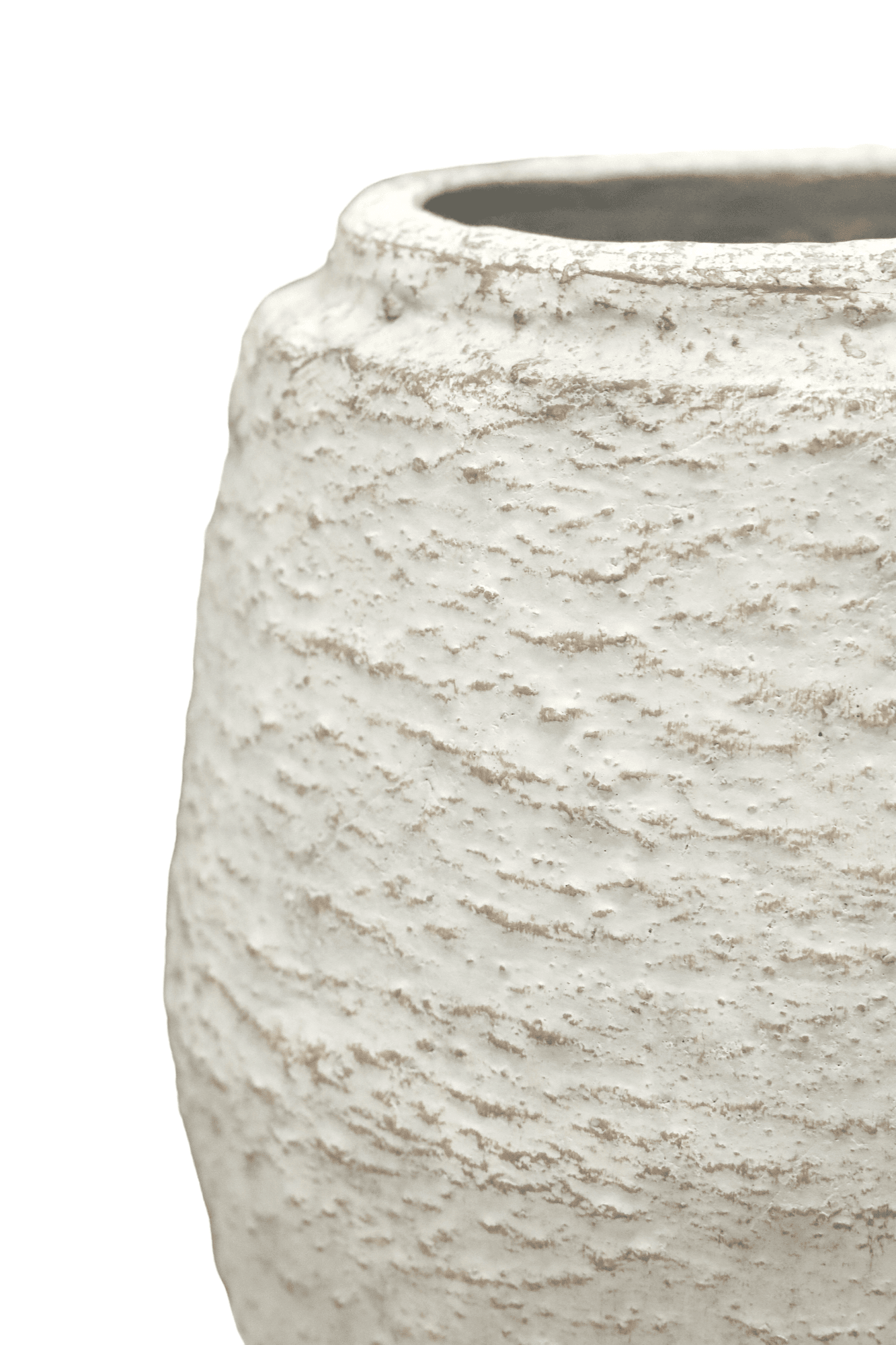 Luna | Organic Textured Vase White - Mirra Interiors