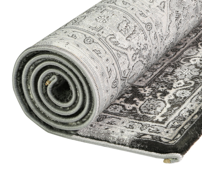 Prague | Teresa Traditional Rug - Charcoal