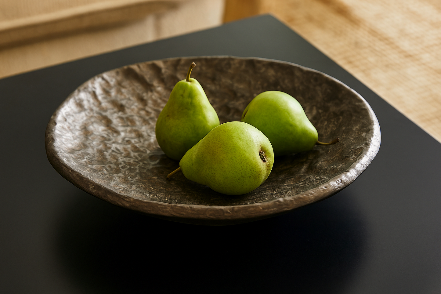 Marilla | Stone-Look Porcelain Bowl - Pewter