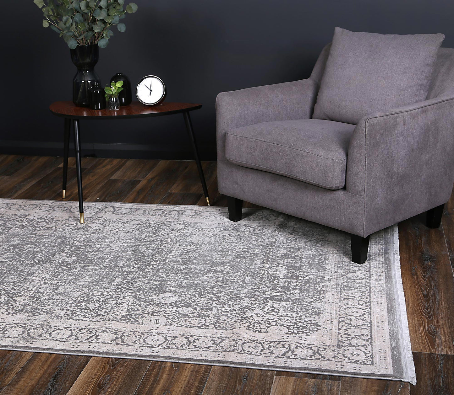 Rapsody | Liszt Transitional Rug - Grey
