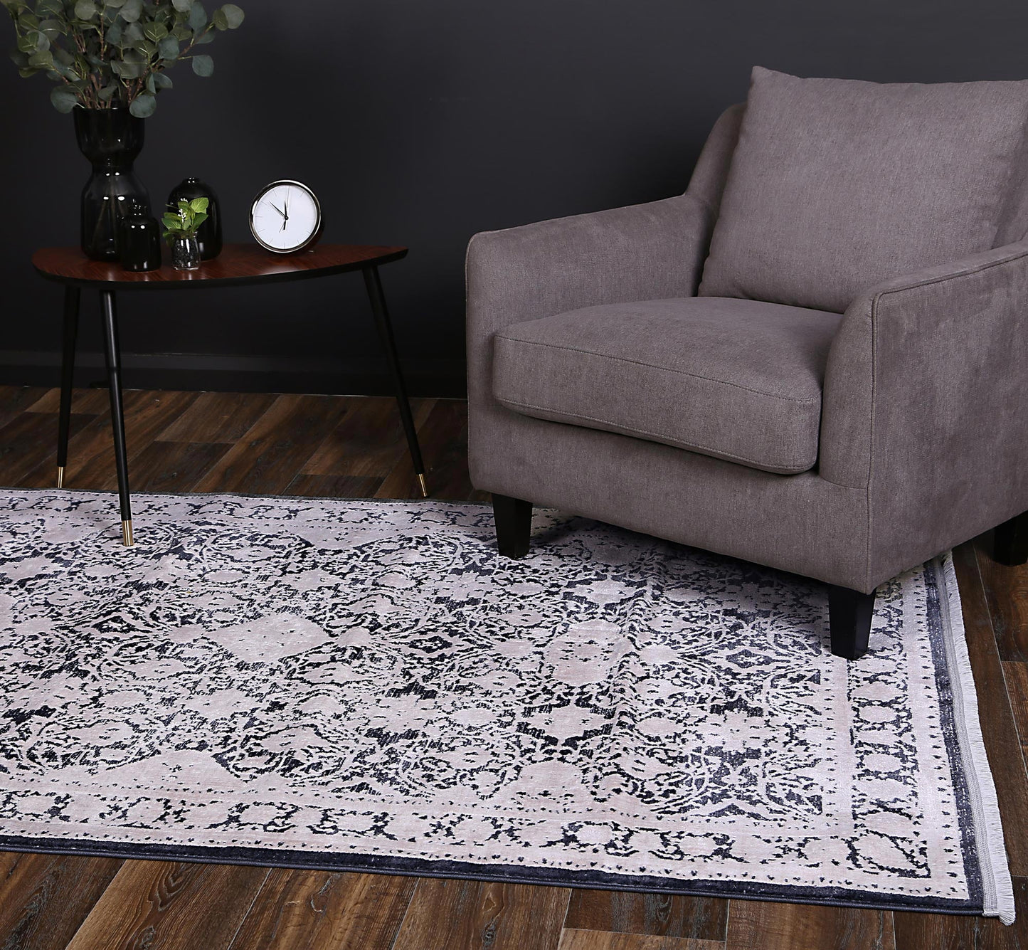 Rapsody | Rossini Traditional Rug - Navy