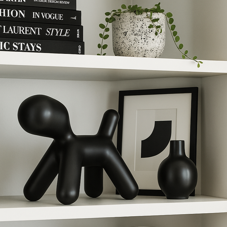 Toto | Resin Dog Sculpture - Black
