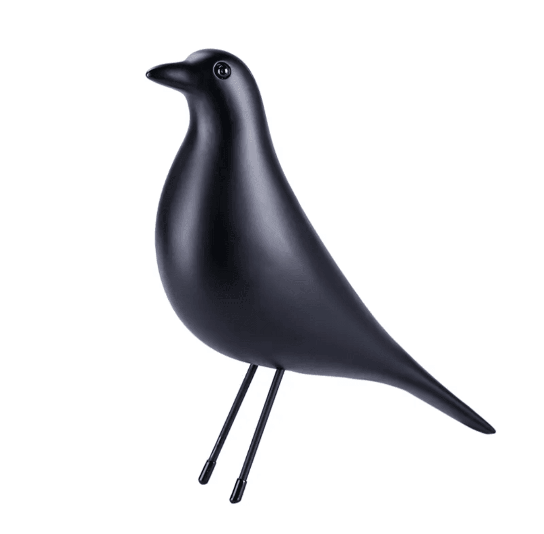 Birdie | Mid-Century Bird Sculpture Black - Mirra Interiors