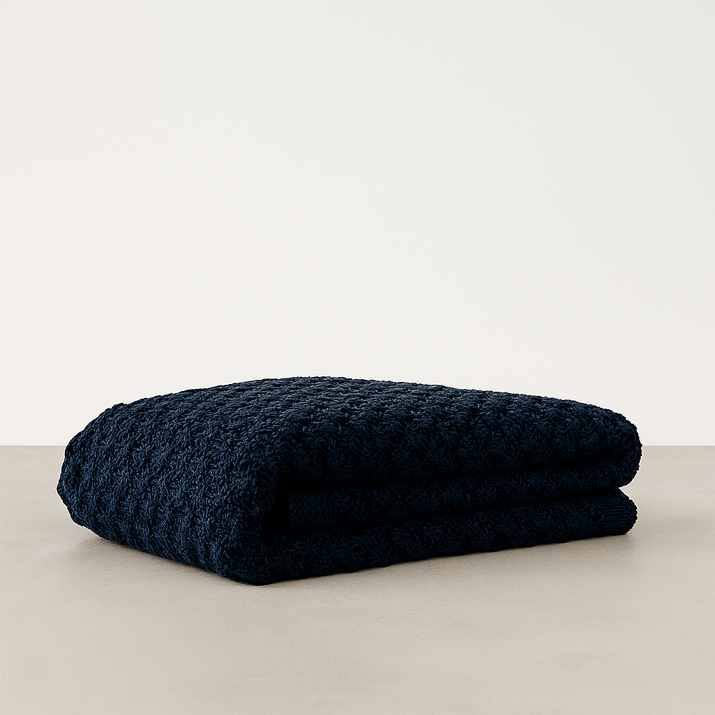 Sloane | Soft Chenille Throw Rug - Indigo
