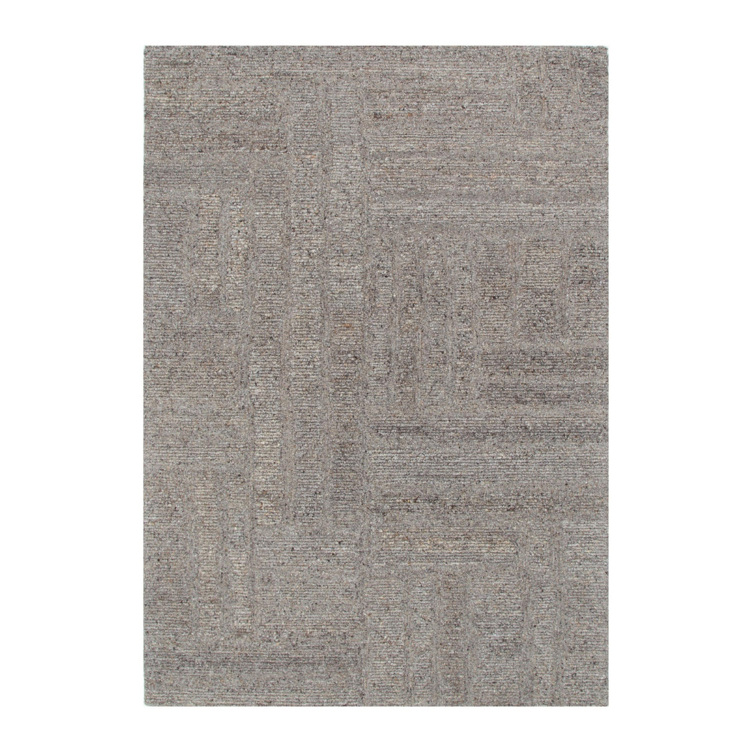 Soren Brown Grey Modern Wool Rug