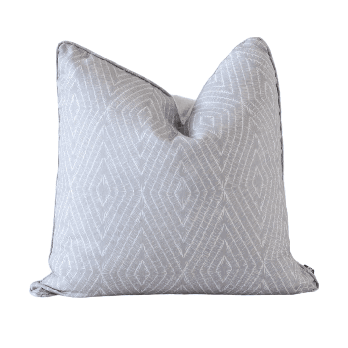 Temple | Self-Piped Linen Cushion Grey - Mirra Interiors