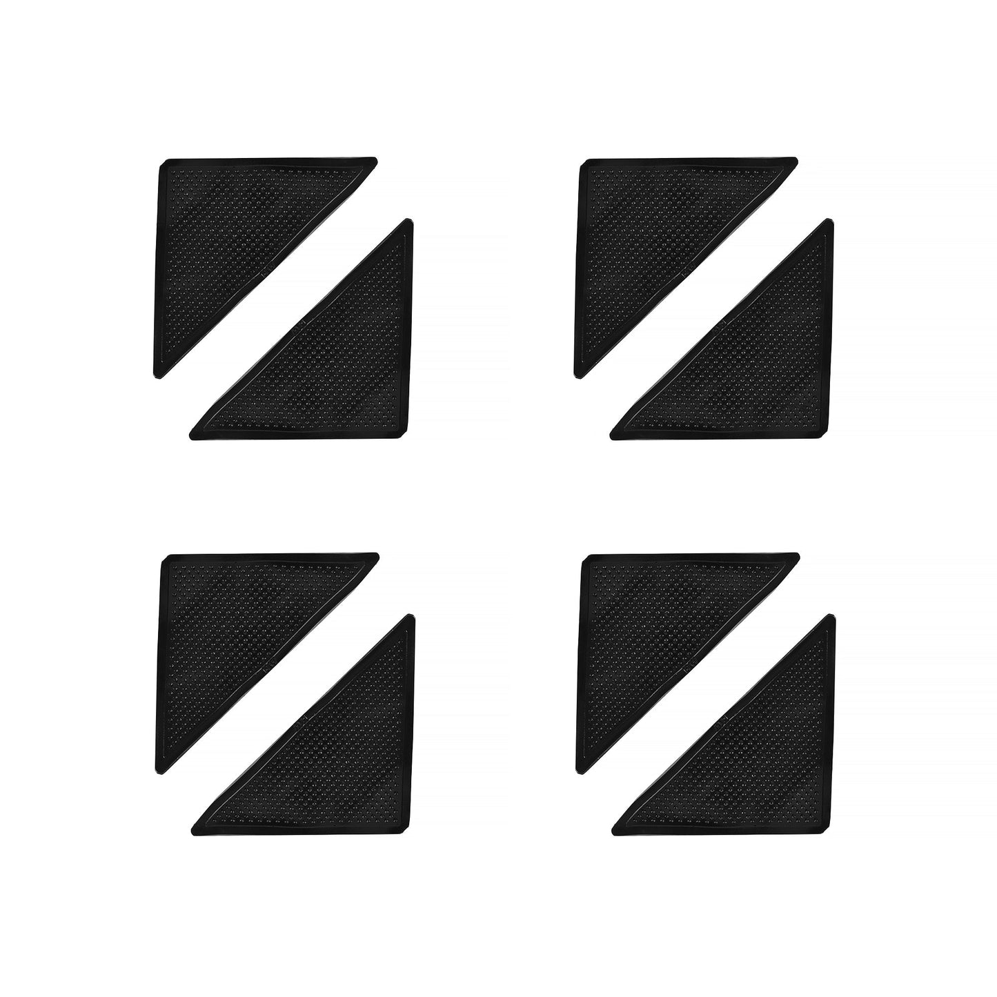 Rug Accessories | 8pc Reusable Rug Gripper Set - Black