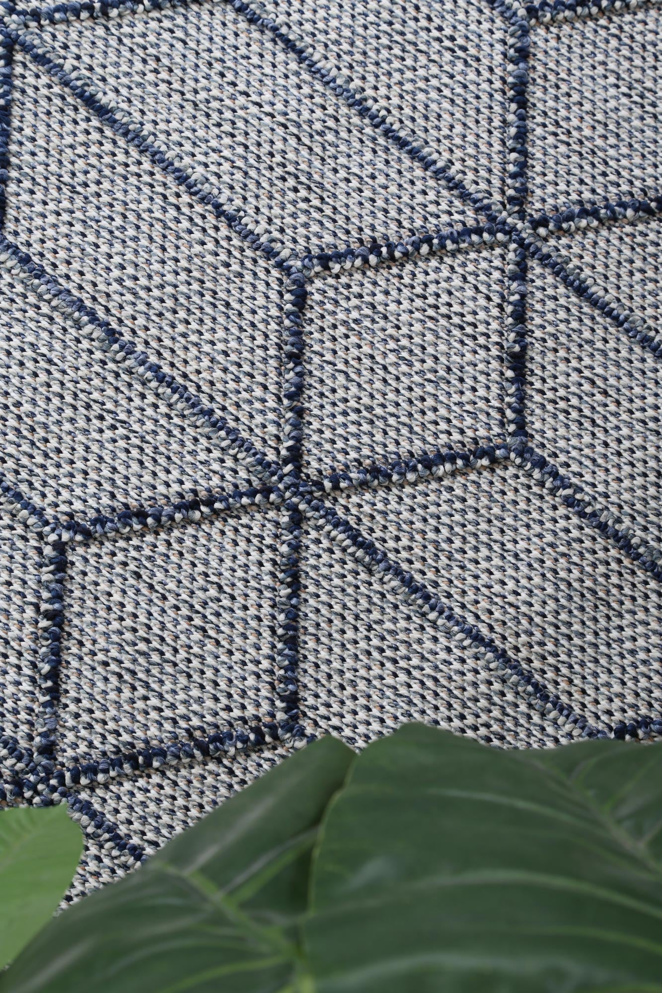 Vanuatu Greenslade | Geometric Flatweave Rug - Charcoal