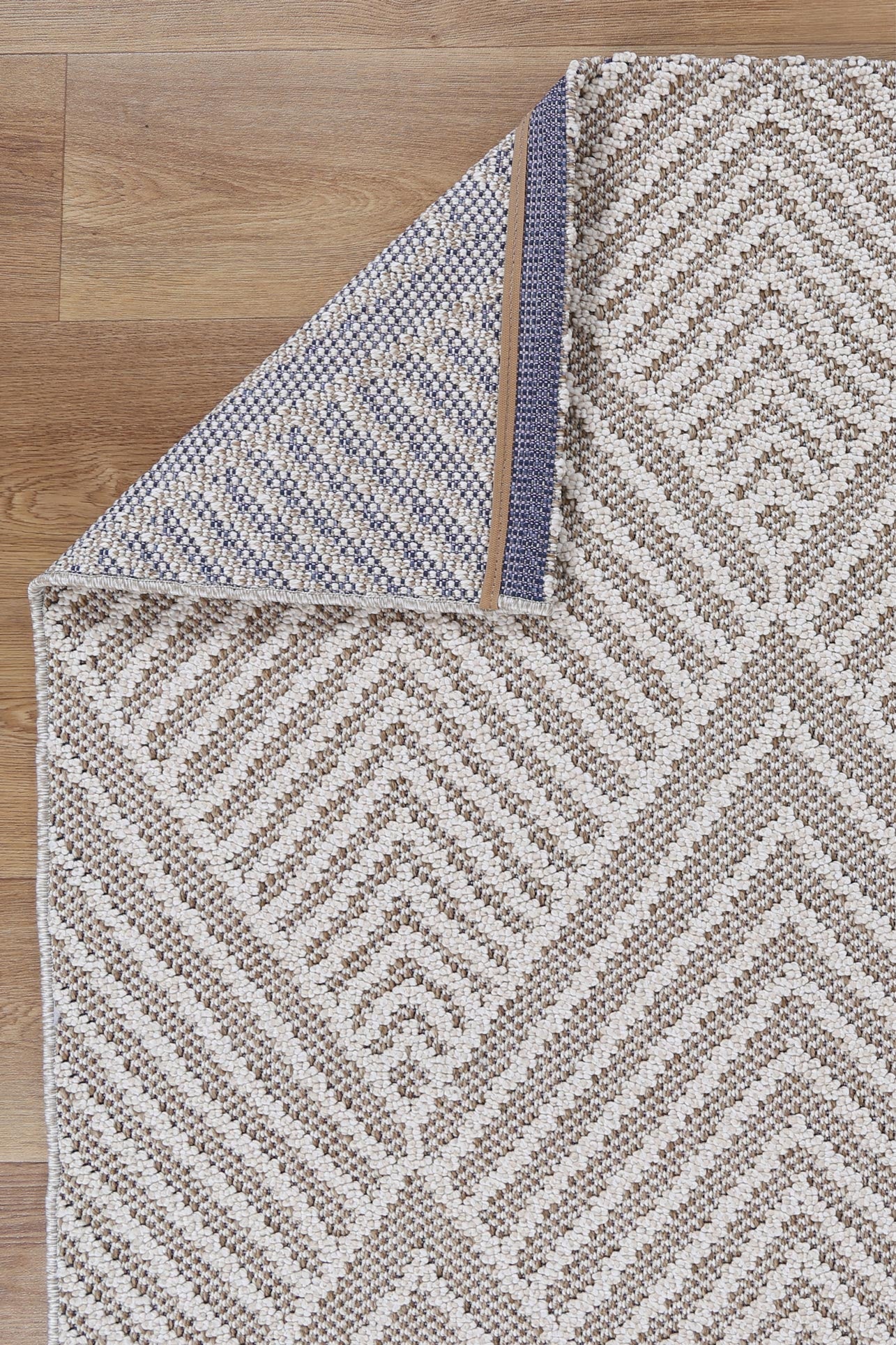 Vanuatu | Onika Geometric Flatweave Rug - Beige