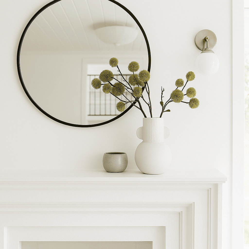 Artemis I | Ceramic Handled Vase - White - Mirra Interiors