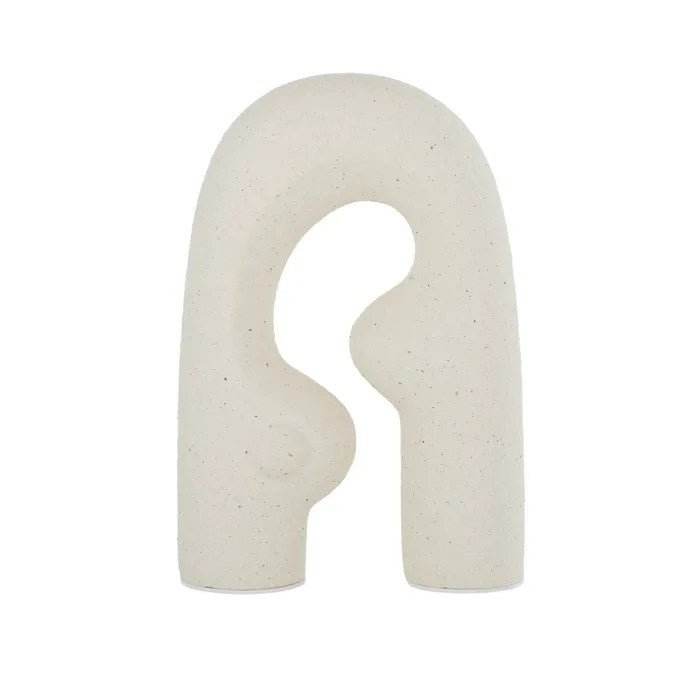 Adlan | Ceramic Abstract Sculpture Ivory - Mirra Interiors
